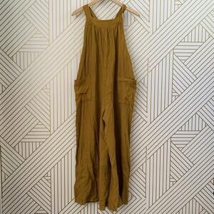 Ces Femme NWOT Kelsey Cotton Gauze Wide Leg Jumpsuit Overalls adjustable M